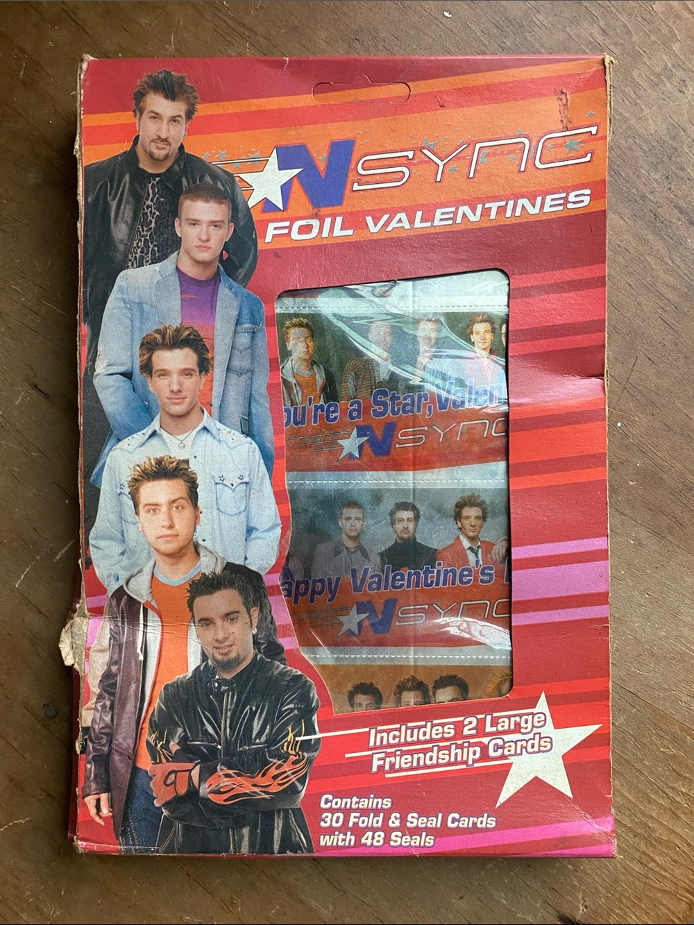 *NSYNC 2001 Y2K Foil Valentines Cards